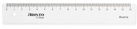 Aristo 20 x Lineal Geocollege Kunststoff 17cm transparent
