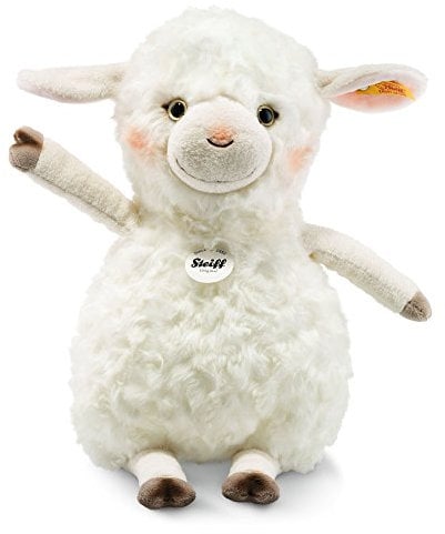 Steiff Happy Farm Lambaloo Lamm - 35 cm - Kuscheltier für Kinder - kuschelig & waschbar - Creme (283024)