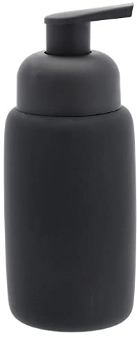 Södahl Mono Seifenspender fürs Badezimmer, Durchmesser 6,5 cm, Höhe 16 cm, 270 ml, Schwarz
