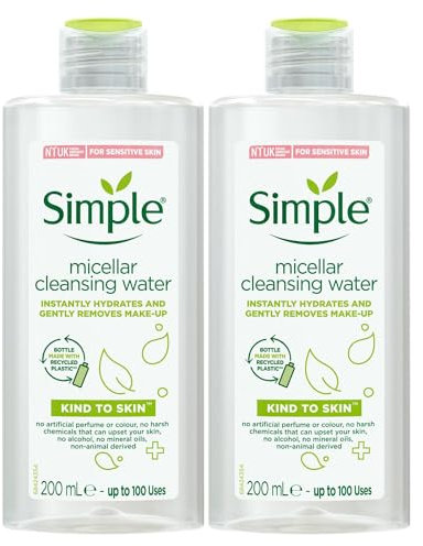 Simple Kind To Skin Micellar Water Makeup Remover 200Ml - Pack of 2