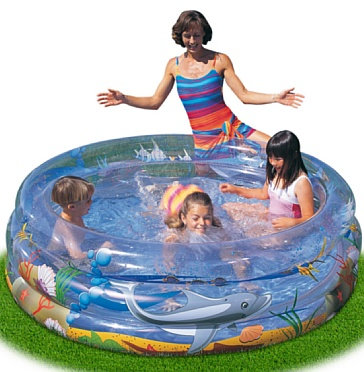 Bestway 51048 - Piscina Hinchable Infantil Transparent Sea Life 201x53 cm