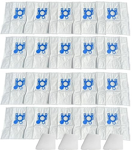 20 sacs d'aspirateur de qualité supérieure adaptés à l'aspirateur Miele Freetime S5 cherry, fresh, lagoon