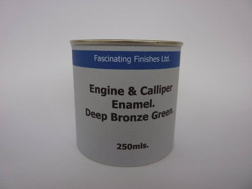 1 x 250ml Deep Bronze Green Heat Resistant Engine Gloss Paint