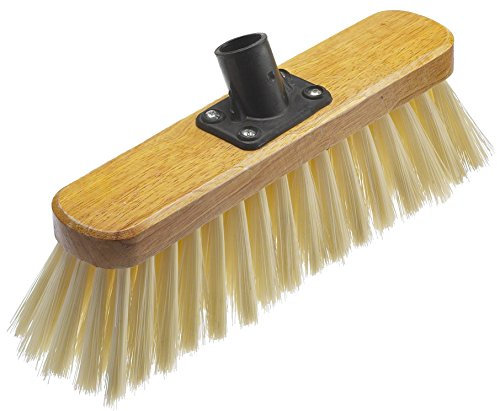 11” Head Soft Nylon Bristle Yard Brush – Bentley Cream Sweeping Broom