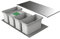 Naber Cox® Box 1T 900-4 Bio. Abfallsammler, hellgrau.