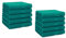 Betz 10 Stück Seiftücher Seiftuch Seiflappen Set Premium 100% Baumwolle Seiflappen Set Größe 30 x 30 cm (smaragd)