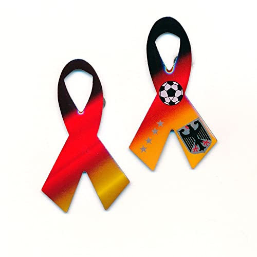 hegibaer 2 Grandes Allemagne nœuds Football EM WM Olympia Inoxydable A-0874 Pin Badge