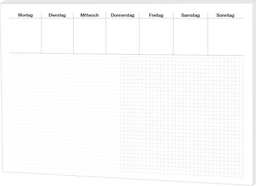 Papier Notiz-Schreibtischunterlage / Größe: 48x33cm / 30 Blatt