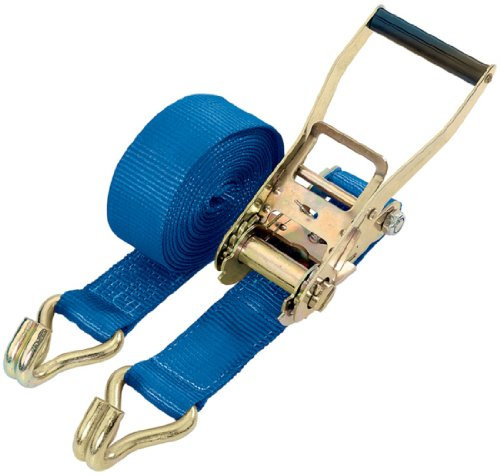 Draper RTDS/8M5T/H Sangles d'arrimage avec tendeur à cliquet et anneaux en D Tension max. 5 tonnes 50 mm x 8 m