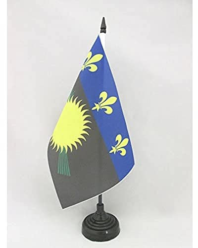 AZ FLAG - Tischflagge Guadeloupe - 21x14 cm - Gwada Tischfahne 14 x 21 Cm - Flaggen