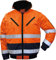 4 in 1 Warnschutz-Pilotenjacke THOSA, Grösse XXXL, abnehmbare Ärmel, herausnehmbares Fell, wasserdicht, orange