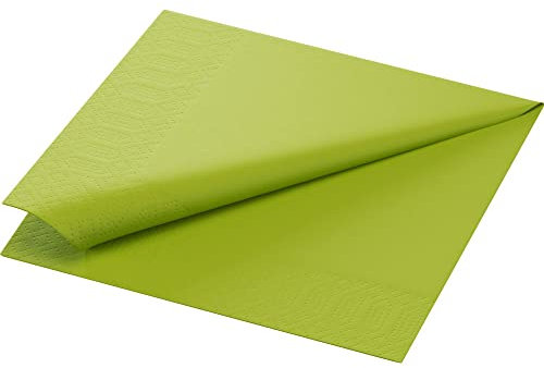 Duni Servietten 3lagig Tissue Uni kiwi, 33 x 33 cm, 50 Stück