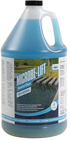 AquaForte Microbe-Lift Natural-Clear 4 L, especialmente indicado para estanques, para la descomposición de residuos, garantiza un agua de baño clara y limpia
