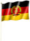 Stockflagge/Stockfahne DDR Flagge/Fahne ca. 30 x 45 cm mit ca. 60cm Stab/Stock