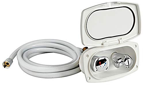 OSCULATI Box Doccia New Edge Bianca Tubo PVC 2,5 m Uscita Posteriore