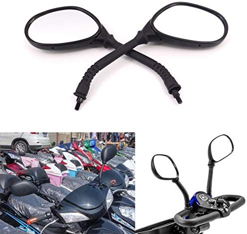 ViZe 8mm Außenspiegel Motorrad Spiegel Hinten Universal Spiegel Motorrad Für Honda Kawasaki Suzuki BMW KTM Truimph Hyosung S&T Chopper Street Bike Sport Bike