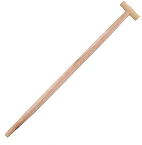 STANMOT 3 x Spatenstiel Grabegabel Spatengabel Stiel Holzstiel T Griff 90cm Set Ø 36 BUCHE