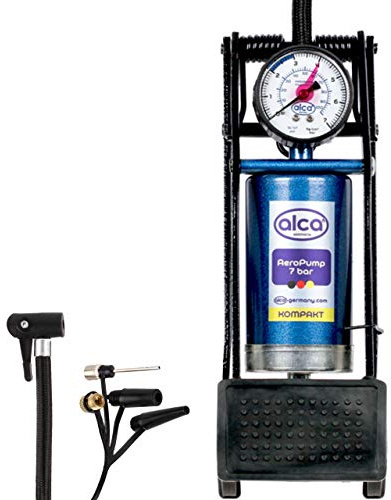 Alca Germany Single Cylinder Compact Foot Air Pump Floor Inflator Car Bike Inflatables A201200