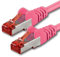 1aTTack.de 1x 1m - Cat 6 Netzwerk-Kabel Patch-Kabel Cat6 RJ45 SFTP - Magenta