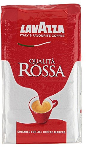 Lavazza Qualità Rossa, Café Molido, también para Cafeteras Italianas o de Pistón, Pack de 2, 2 x 250g