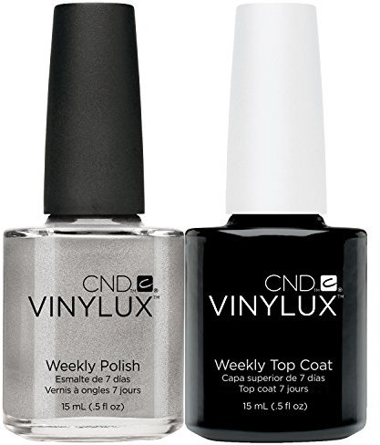 CND Vinylux Silver Chrome Plus Top Coat Nail Polish 50 g