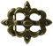 Dark Dreams Gothic Mittelalter LARP Buckle Schnalle für Gürtel einsame Lilie altmessing
