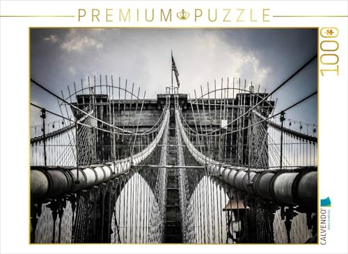 CALVENDO Puzzle Brooklyn Bridge - New York City | 1000 Teile Lege-Größe 64 x 48 cm Foto-Puzzle für glückliche Stunden