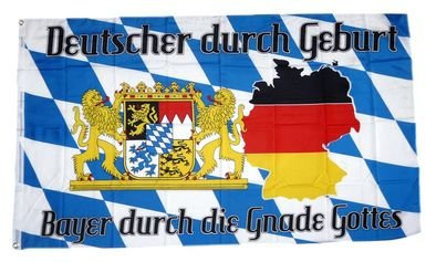 Fahne/Flagge Bayer durch die Gnade Gottes 90 x 150 cm