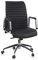 hjh OFFICE 600910 Chefsessel ASPERA 10 Leder Schwarz/Chrom hochwertiger Bürostuhl, mittelhohe Rückenlehne