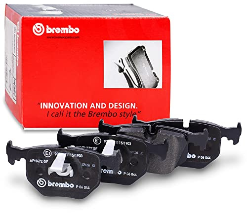 Brembo P06044 Rear Disc Brake Pad - Set of 4 | Compatible with: BMW 3, 3 Convertible, 3 Coupe, 3 Touring, X3, Land Rover Range III