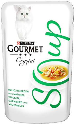 Gourmet Wet Cat Food Soup Chicken & Veg 1x40g (Single Pouch)