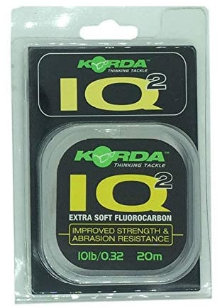 Korda IQ2 Extra Soft Fluorocarbon - 20m Vorfachschnur, Durchmesser/Tragkraft:0.32mm / 10lb (4.5kg)