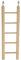 Beeztees 5005 Holzleiter für Vögel, 5 Sprossen, 24 cm