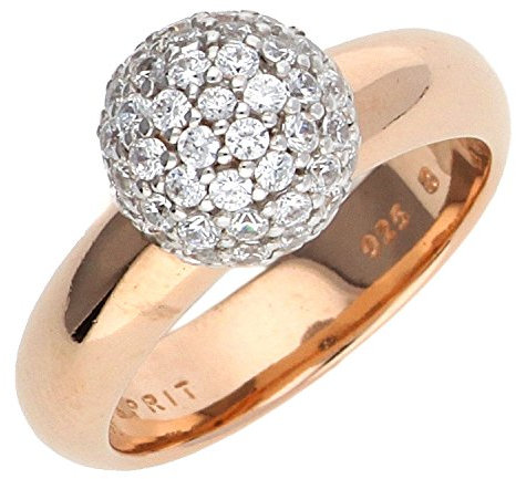 Esprit Jewels Damen-Ring 925 Sterling Silber Glam sphere rose Gr. 53 (16.9) ESRG92309B170