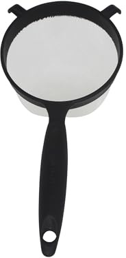 Imusa USA IMU-71133W Plastic Strainer 6-Inch, Black