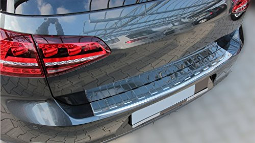 Ladekantenschutz Edelstahl CHROM kompatibel für VW GOLF 7 VII SCHRÄGHECK | mit Abkantung | premium Qualität von RECAMBO