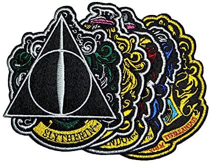 Cinereplicas Harry Potter - Aufnäher Deluxe Hogwarts Wappen (6er Set) - Offizielle Lizenz