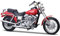Harley Davidson FXDL Dyna Low Rider, met.-rot , Modellauto, Fertigmodell, Maisto 1:18