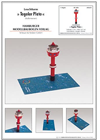 HMV HAMBURGER MODELLBAUBOGEN VERLAG Leuchtturm Tegeler Plate