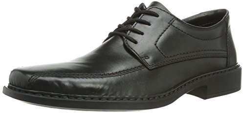 Rieker B0812 Herren Derby Schnürhalbschuhe, Schwarz (Nero 01), 40 EU, Extra weit