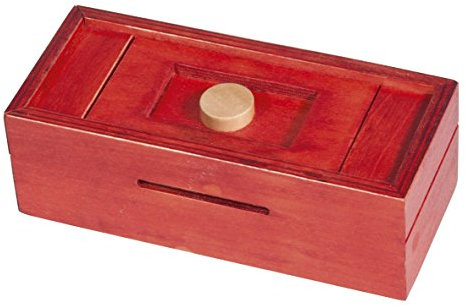 Fridolin 17603 - Geldgeschenkbox Knopf, rot