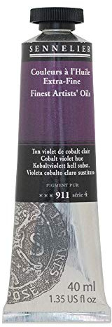 SENNELIER Artists' Extra Fine Oil, 40 ml Tube, Series 4, Cobalt Violet Hue, (10-130411-911)