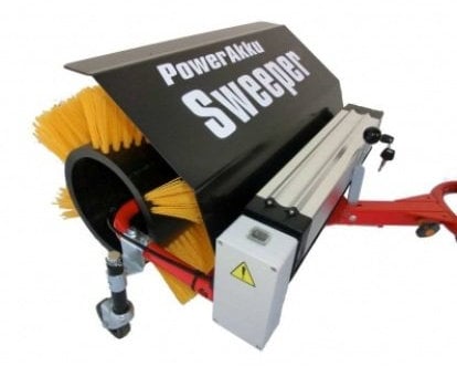 POWERPAC Akku Kehrbesen 50cm passend für Elektro-Schneeräumer ES230 und Elektro-Dumper ED120 inkl. Adapter - AKKUSCHUBKARRE ELEKTROSCHUBKARRE AKKUSCHNEERÄUMER AKKUSCHNEESCHIEBER SCHUBKARRE DUMPER MOTORSCHUBKARRE