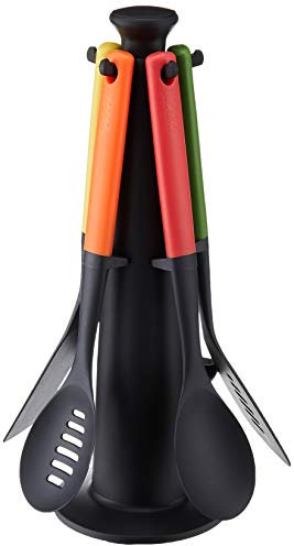 Joseph Joseph Duo 5 Piece Nylon Heat Resistant Utensil Gift Set - Multi-Colour, Set of 5