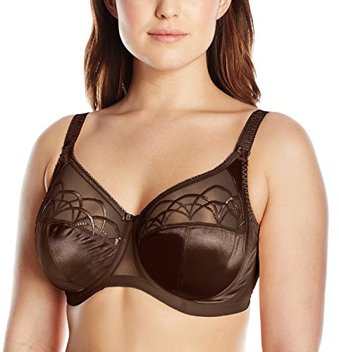 Elomi Women's Cate Underwire Full Cup Banded Bra Coverage,Pecan,34J