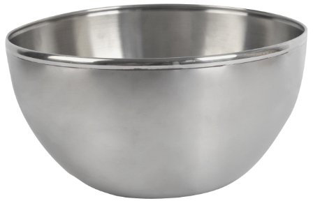Equinox 507645 Saladier en Inox Diamètre: 28 cm, Argenté