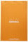 Rhodia 19558C - Notizblock / Schreibblock geheftet dotPad No.19 A4+ 21x31,8cm 80 Blätter Dot-Lineatur 80g, abtrennbar und mikroperforiert, mit Kartonrücken, , Orange, 1 Stück