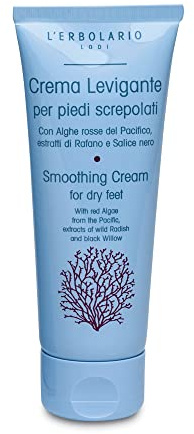 L’erbolario Smoothing Cream for Dry Feet - Foot Cream for Dry Cracked Heels and Feet - With Salicylic Acid - Smoothes Rough, Dry Skin - 2.5 oz