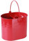 CrazyGadget® 15L 15 Litre Large Metal Steel Colour Mop Bucket with Handle for Home Office General Cleaning (Red)