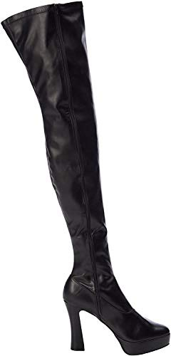 PLEASER ELECTRA-3000Z, Damen Over-Knee Stiefel, Schwarz (Schwarz (Blk STR Faux Leather/Blk Matte)), 43 EU (10 Damen UK)